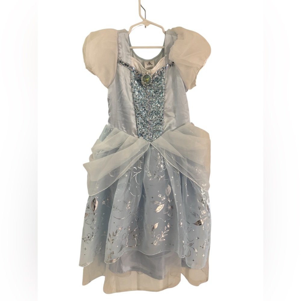 Disney store Cinderella Costume Dress Princess SZ  7/8 Girls